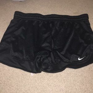 Nike black mesh shorts